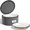 Sorbus China Storage Containers - Dinnerware Organizer for Dessert Plates with Lid (Holds Service for 12) with Felt Protectors - 8.5 x 5.5